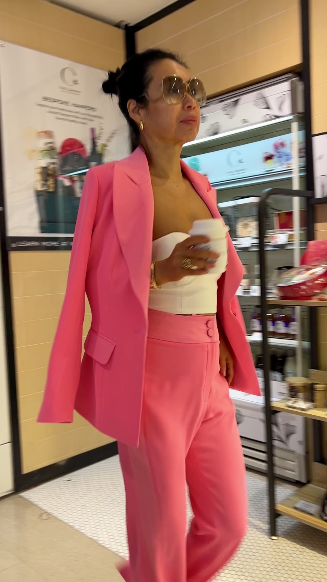 Argentina tuxedo cut blazer Pink